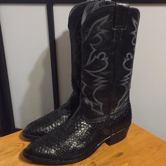 larry mahan python boots